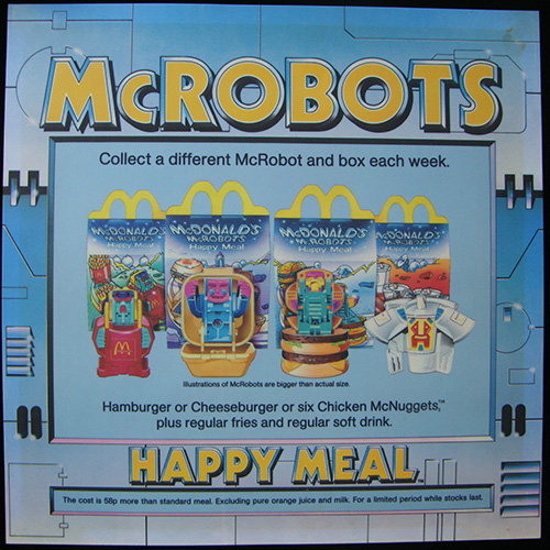 1990 McRobots   — Translite