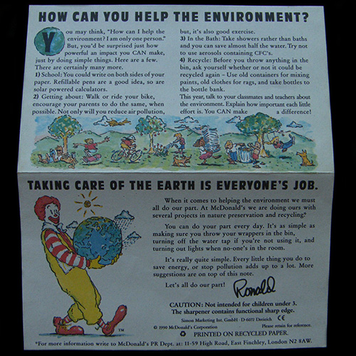 1990 School Kit 2nd Issue — Opened out