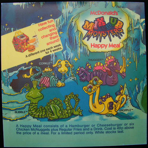 1991 Mix'em up Monsters  — Translite