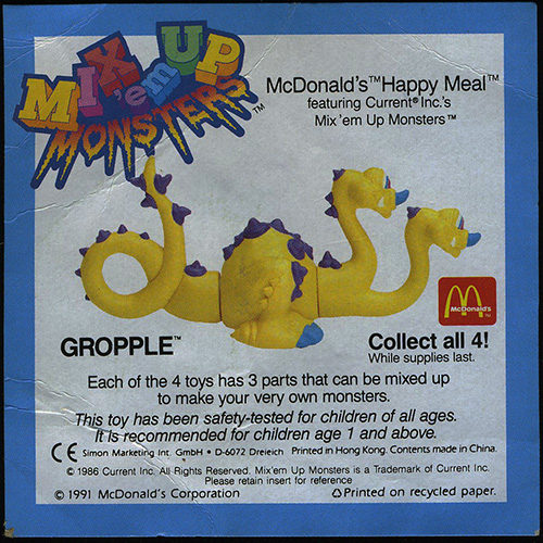 1991 Mix'em up Monsters 