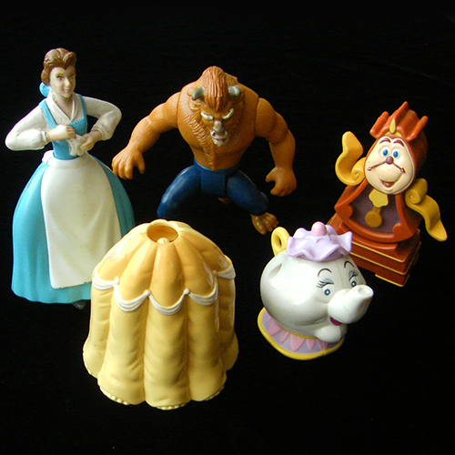 1992 Beauty & the Beast — Set of Toys