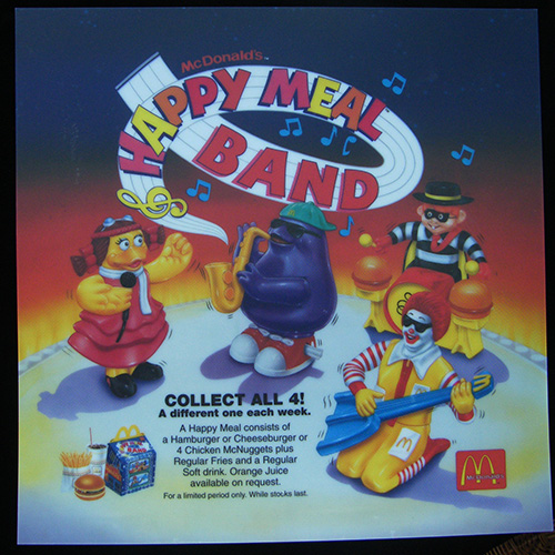 1993 Happy Meal Band — Translite