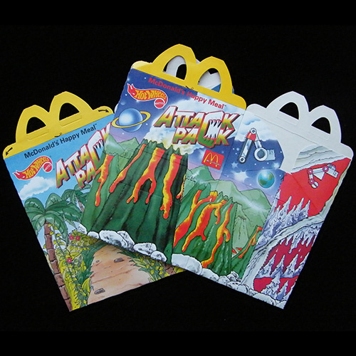 1993 Hot Wheels Attack Pack  — Set of Boxes