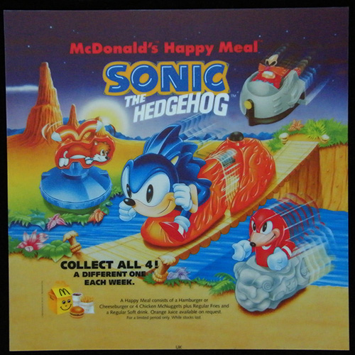1995 Sonic the Hedgehog — Translite