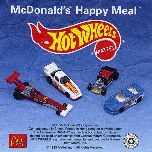 1995 Hot Wheels 95  — Insert