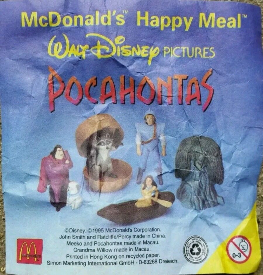 1995 Pocahontas — Insert