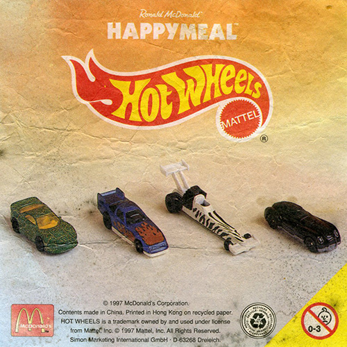 1997 Hot Wheels  — Insert