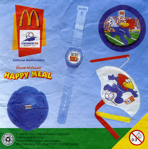 1998 World Cup 98 — Insert