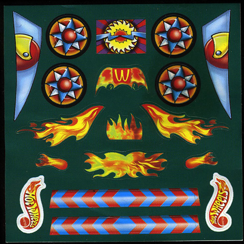 1999 Hot Wheels — Sticker Set