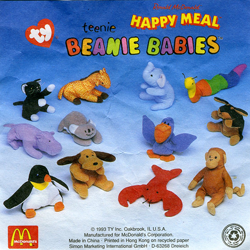 1999 Teenie Beanie Babies — Insert