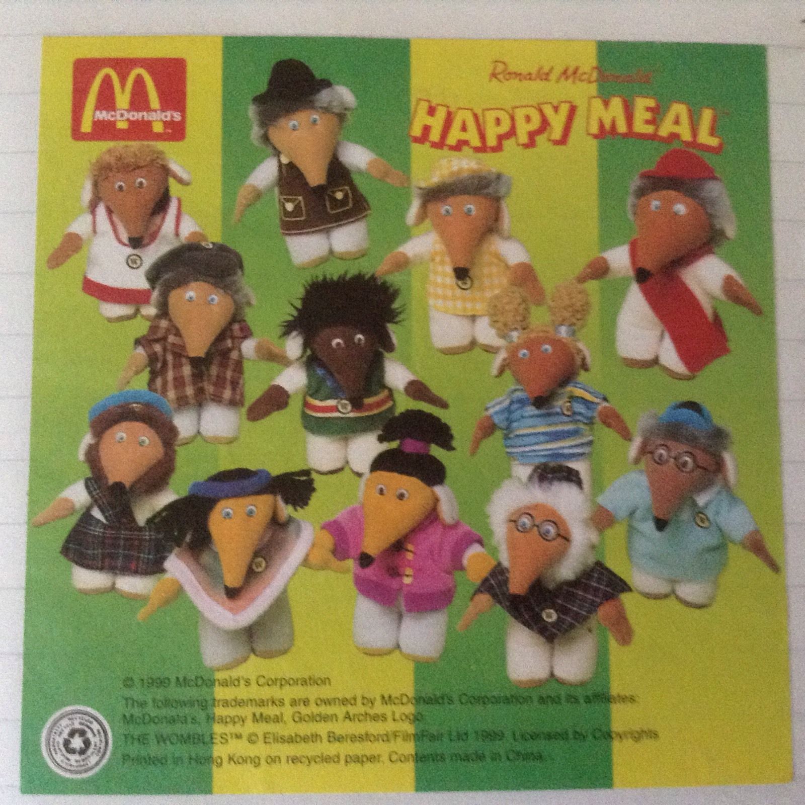 1999 Wombles — Insert