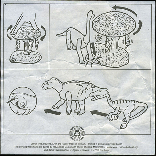 2000 Dinosaur — Insert