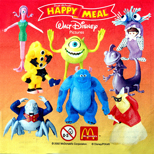 2002 Monsters Inc — Insert