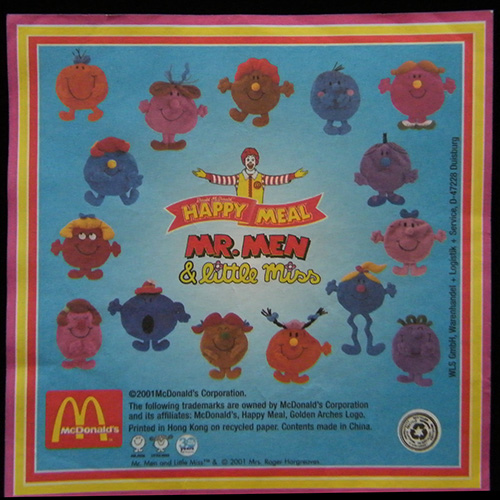 2001 Mr Men Reversible