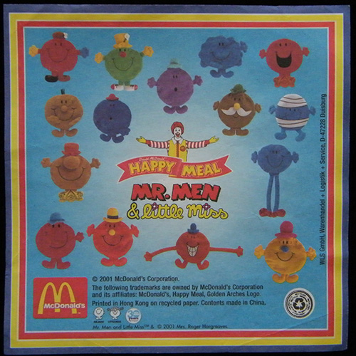 2001 Mr Men Reversible