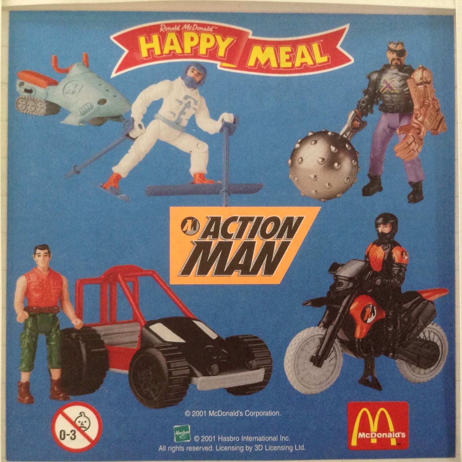 2001 Action Man — Insert