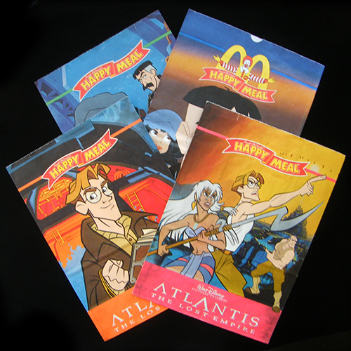 2001 Atlantis the Lost Empire  — Set of Bags