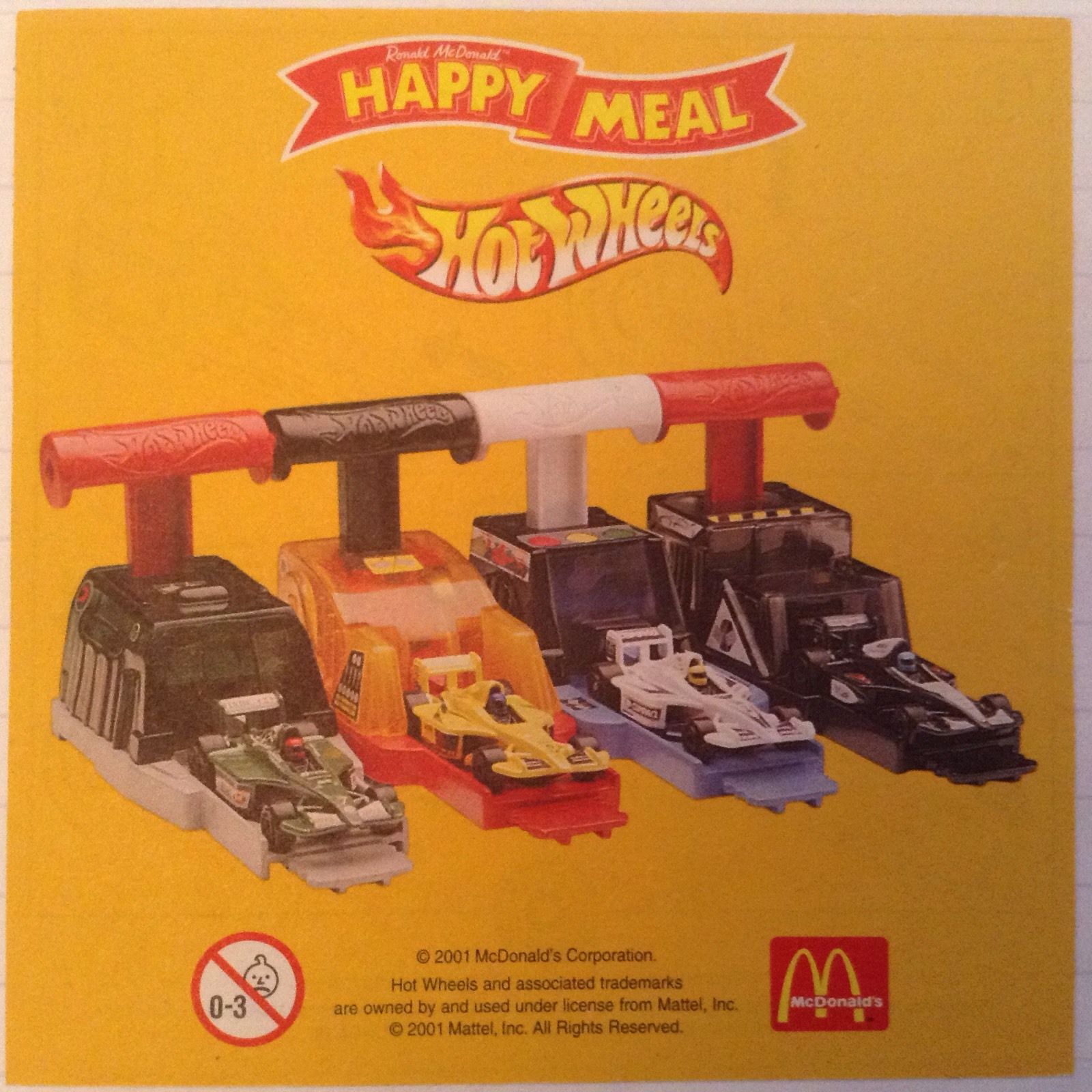 2001 Hot Wheels — Insert