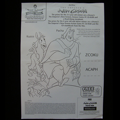 2001 The Emperors New Groove