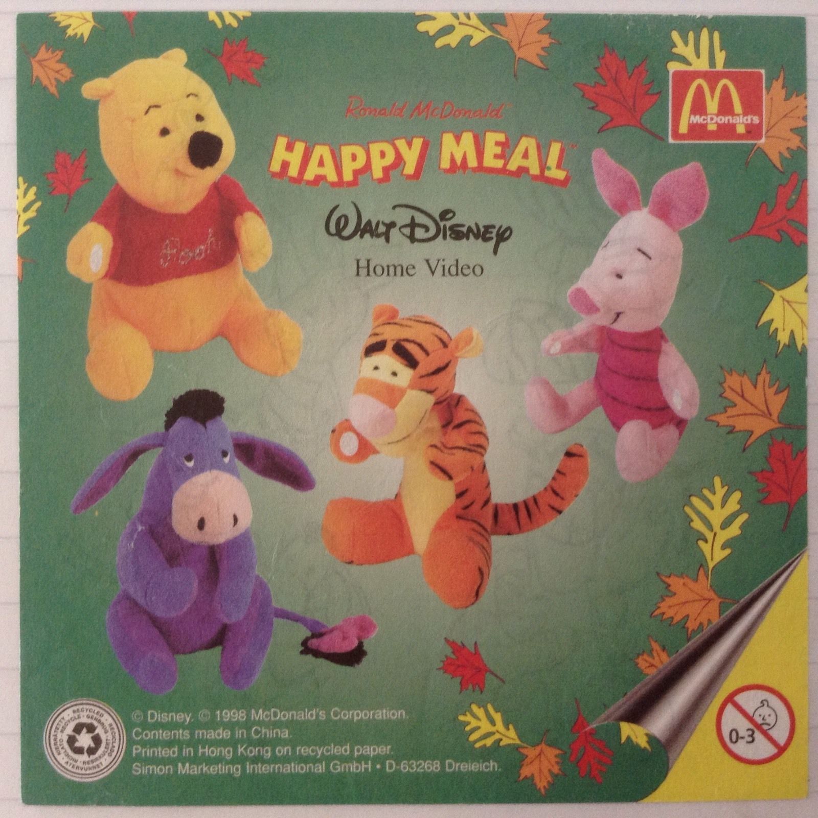2002 Winnie the Pooh  — Insert