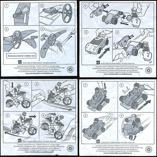 2004 Action Man — Inserts