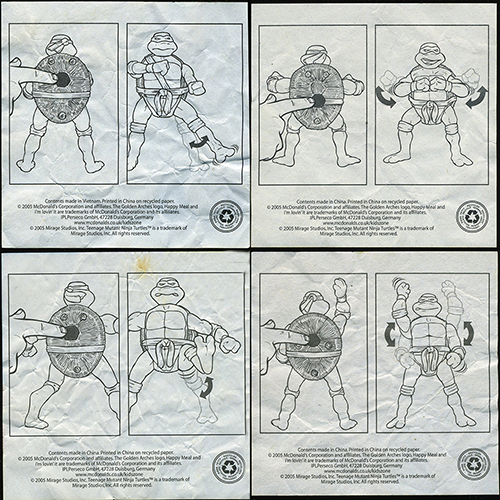 2005 Teenage Mutant Ninja Turtles — All inserts