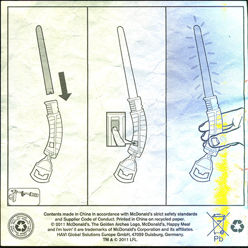2011 Star Wars Help Defend the Galaxy — Insert