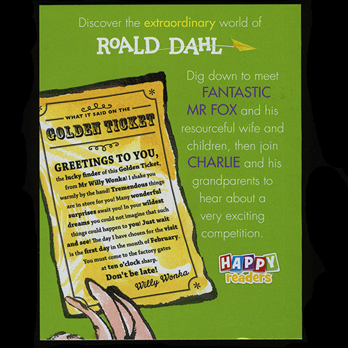 2015 Extraordinary World of Roald Dahl — Reverse Side
