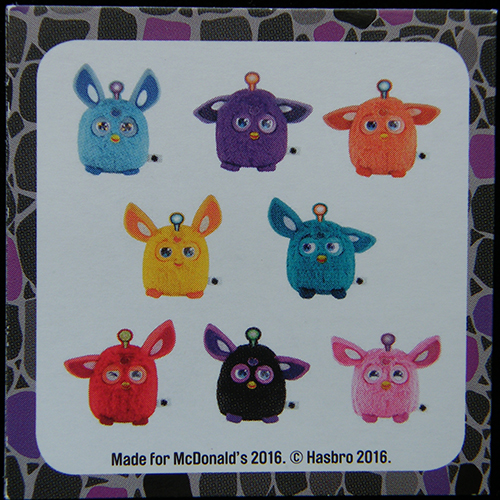2016 Furby Connect — Insert