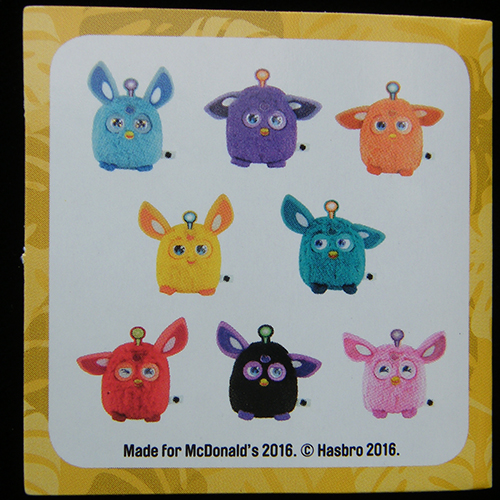 2016 Furby Connect — Insert