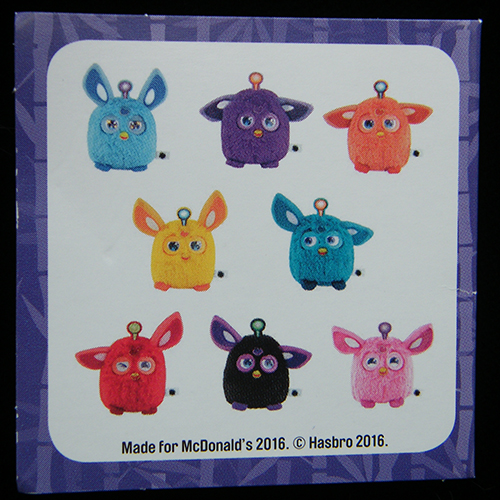 2016 Furby Connect — Insert