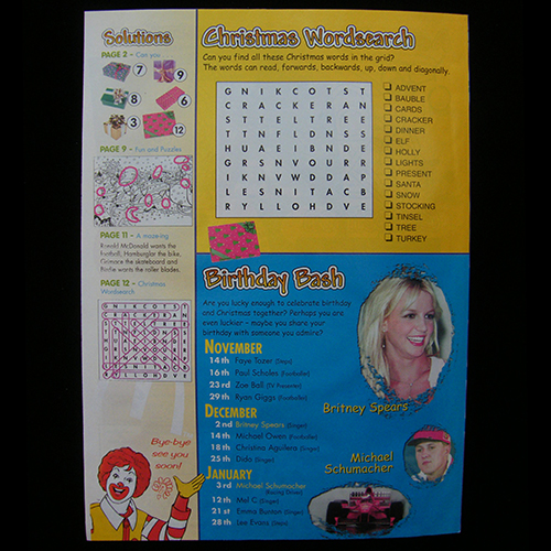 Ronald McDonald & Friends #7 — Reverse side