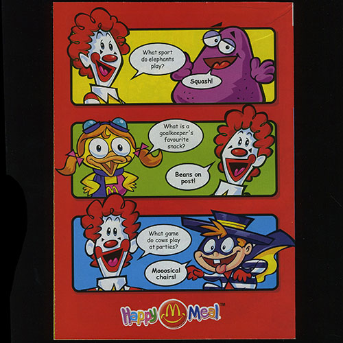 Ronald McDonald Magazine — Reverse side