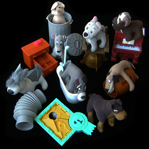 2001 Lady & the Tramp — Set of Toys