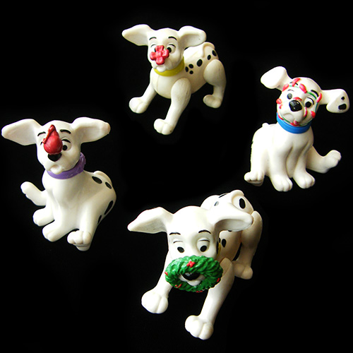 1996 101 Dalmatians — Group of Dogs with things on  Face or Nose