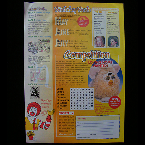 Ronald McDonald & Friends #6 — Reverse side