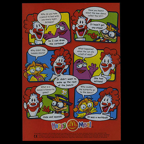 Ronald McDonald Magazine — Reverse side