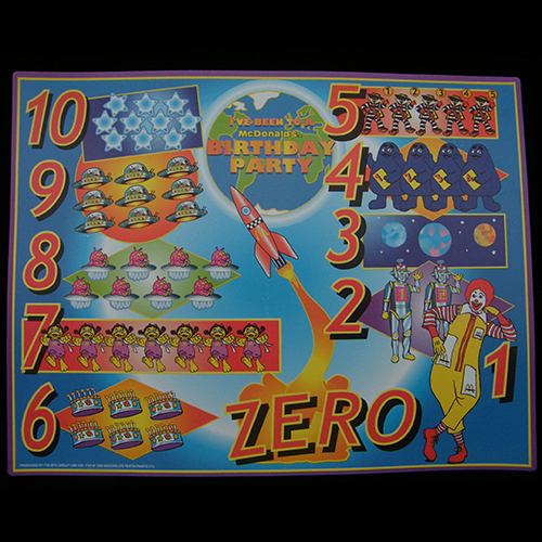 1999 Birthday Placemats 