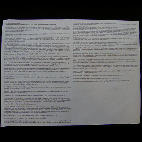 Promo Placemats 